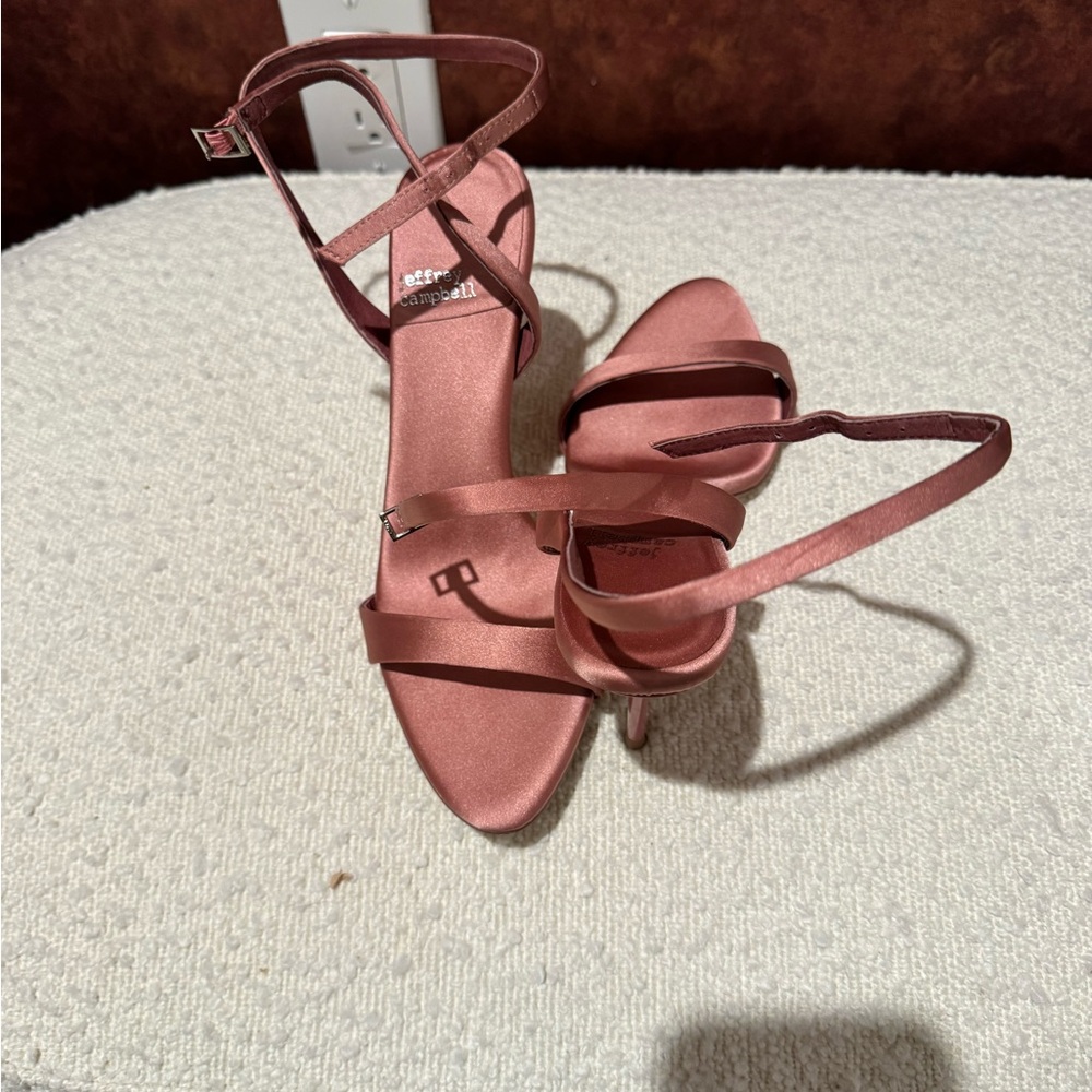 Elegant Pink Strappy Heels